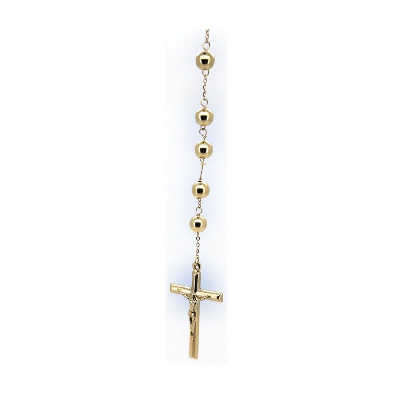 Cadena rosario de oro 18k 70 cm